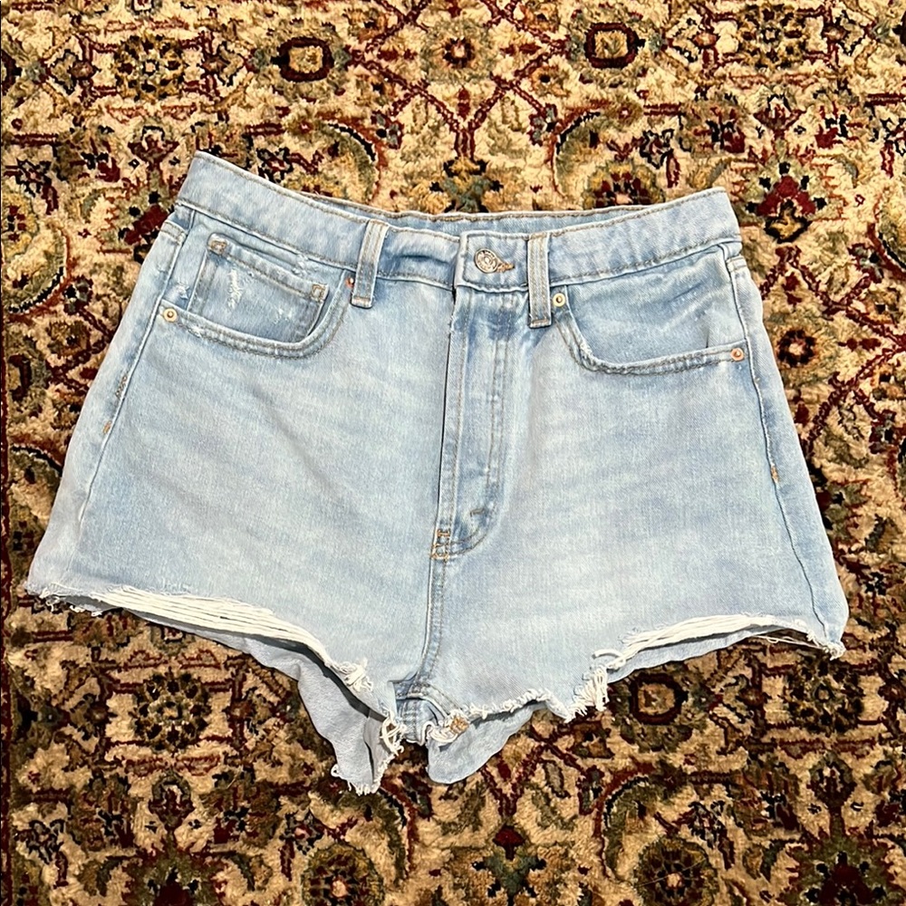 Wild Fable Highest Rise Light Blue Denim Cutoff Shorts Size 6